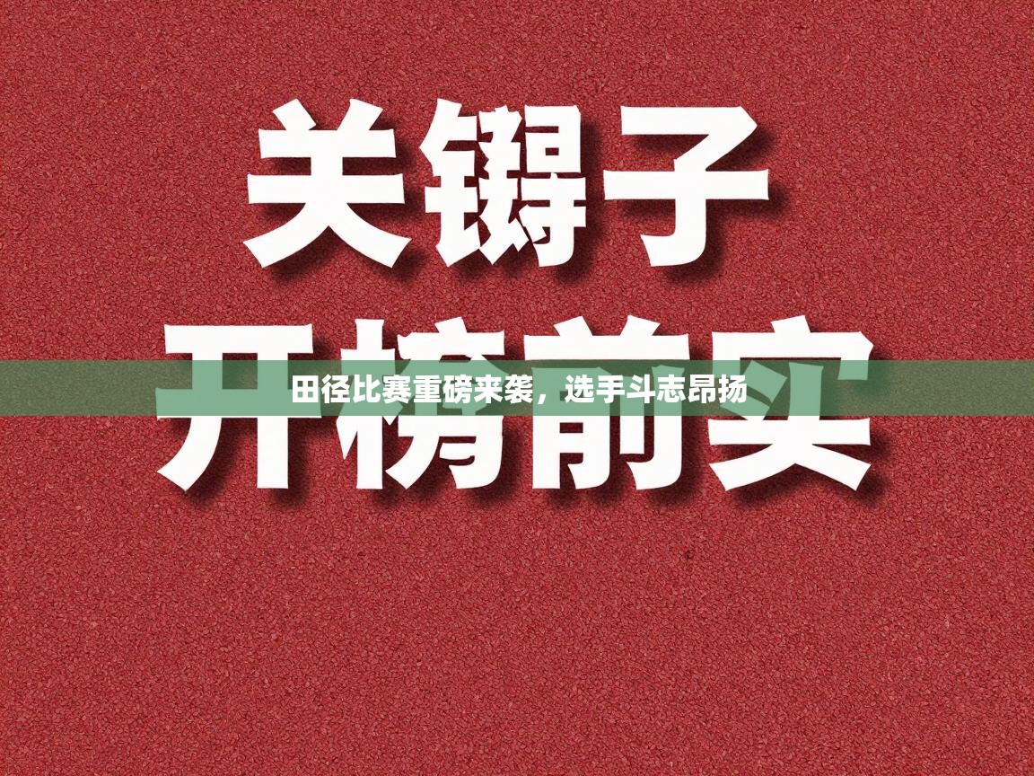 田径比赛重磅来袭，选手斗志昂扬  第2张